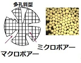強塩基性陰イオン交換樹脂のポーラス型とゲル型樹脂の有機物吸着効果