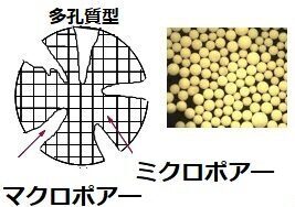 強塩基性陰イオン交換樹脂のポーラス型とゲル型樹脂の有機物吸着効果